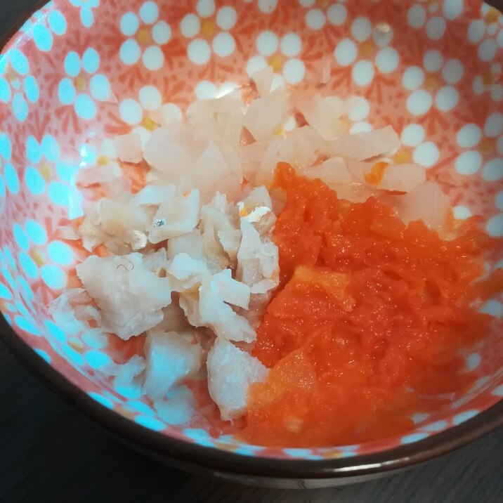離乳食後期 たらとトマト大根 レシピ 作り方 By もん1223 楽天レシピ 離乳食後期 たらとトマト大根 レシピ 作り方 By もん1223 楽天レシピ